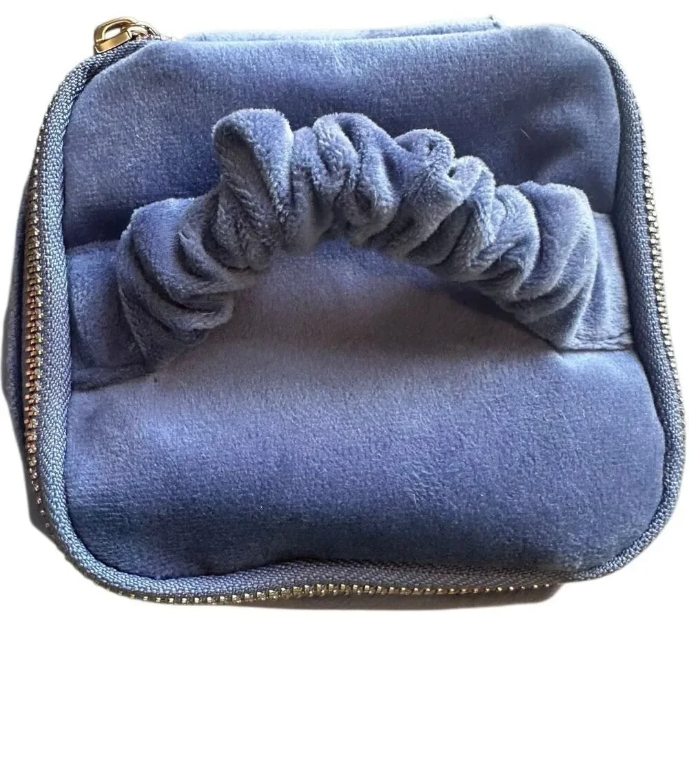 Purple Velvet Jewelry Organizer Travel Storage